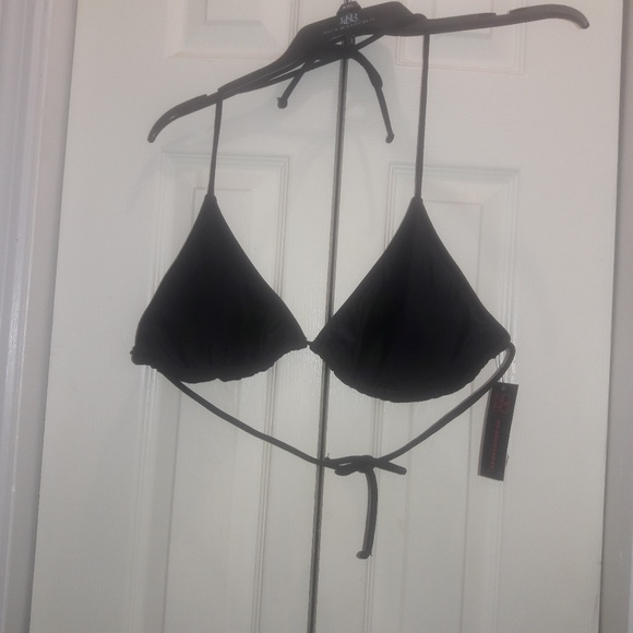 HP NOBO Jr Top solid triangle bikini swimsuit L - Picture 3 of 8
